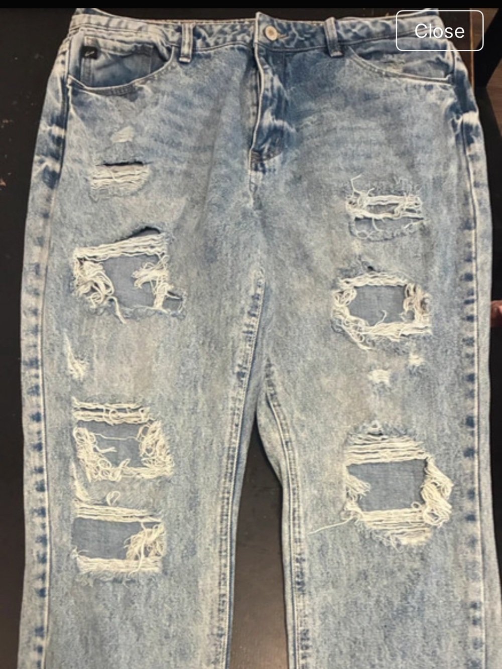 Light Blue Distressed American Eagle Jeans